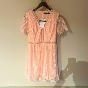 Pink, Lace Dress, tags. Never worn.
